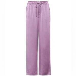 Vince Silky Drawstring Wide Leg Pants Pink/Lilac Size M